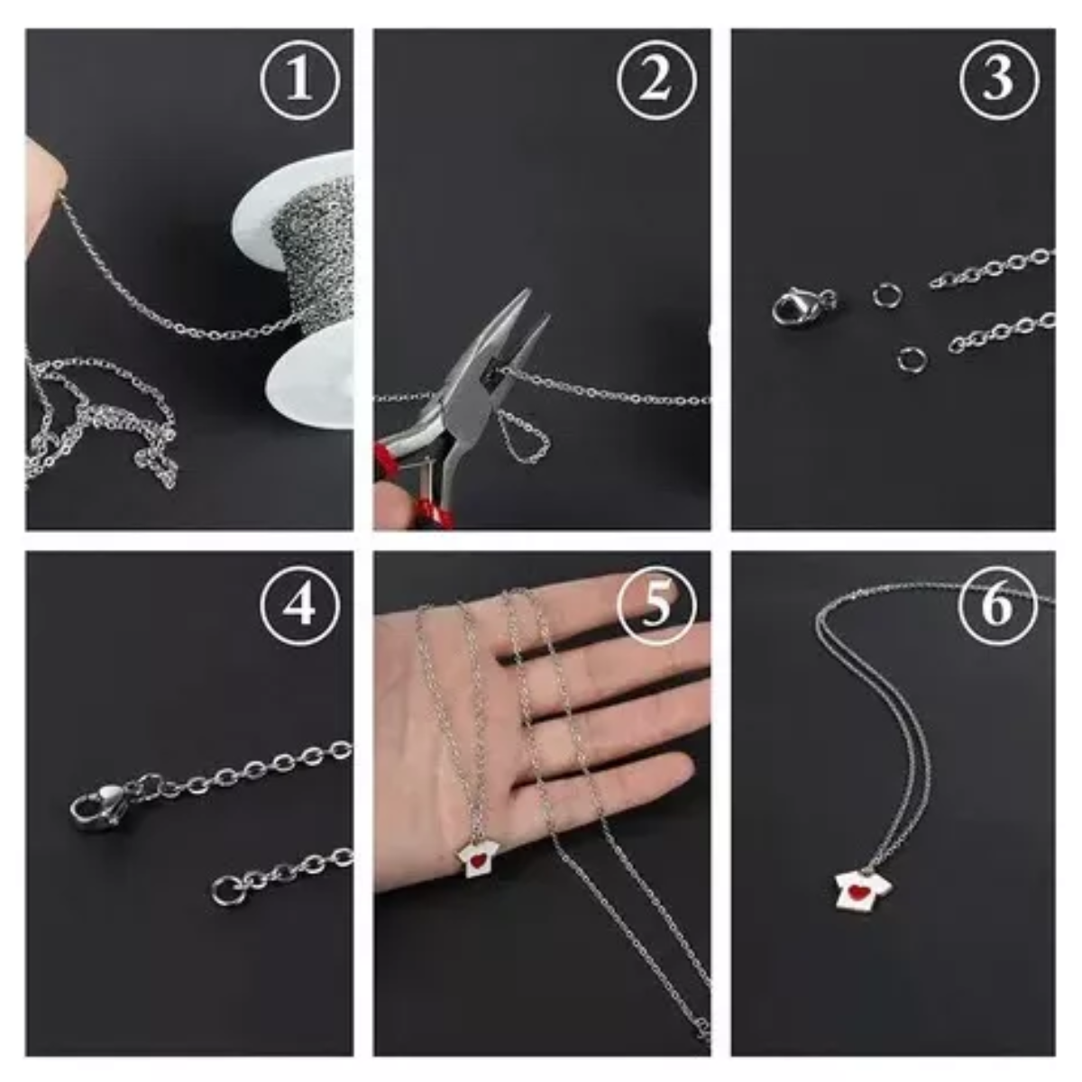 Materiales Para Joyeria Cadena De Acero Inoxidable 2mm X 10m