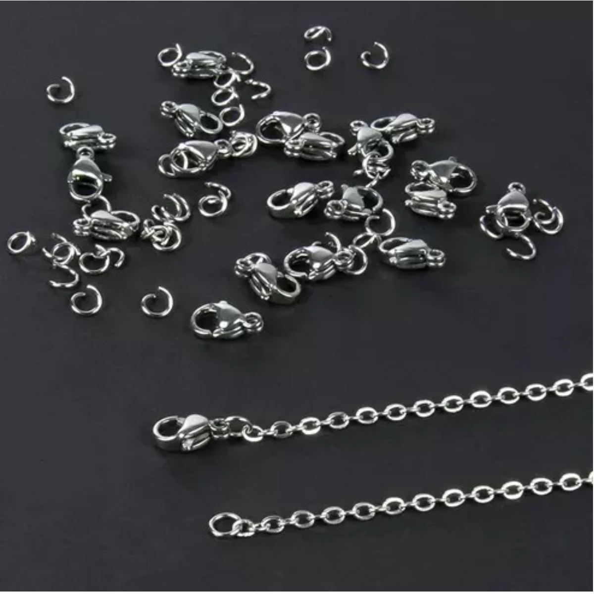 Materiales Para Joyeria Cadena De Acero Inoxidable 2mm X 10m