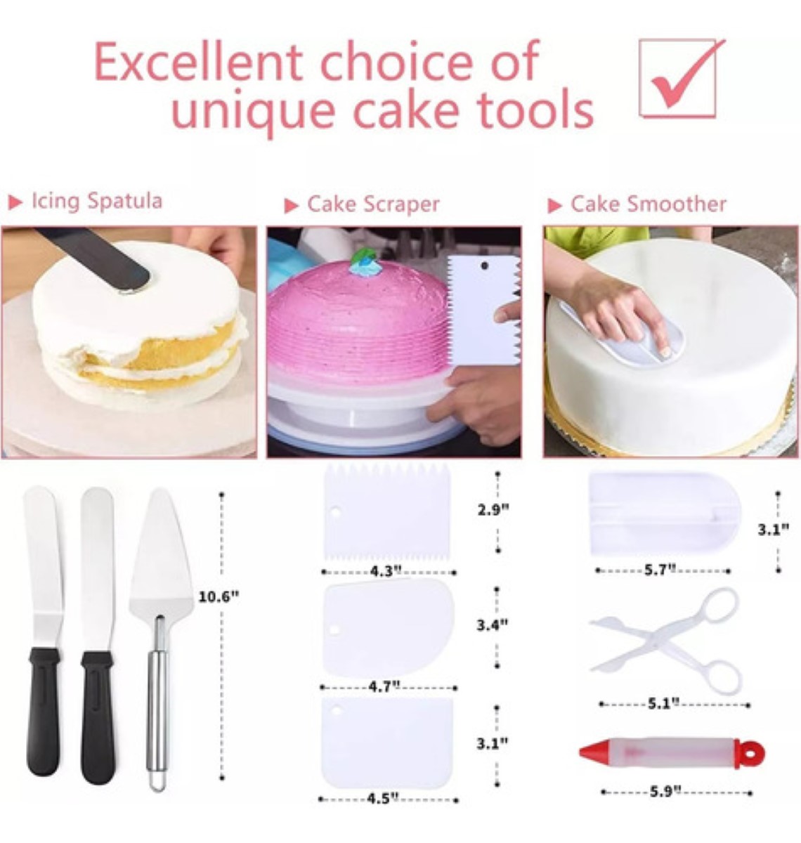Kit De Decoración De Pasteles Set De Reposteria 322pzs COLORES