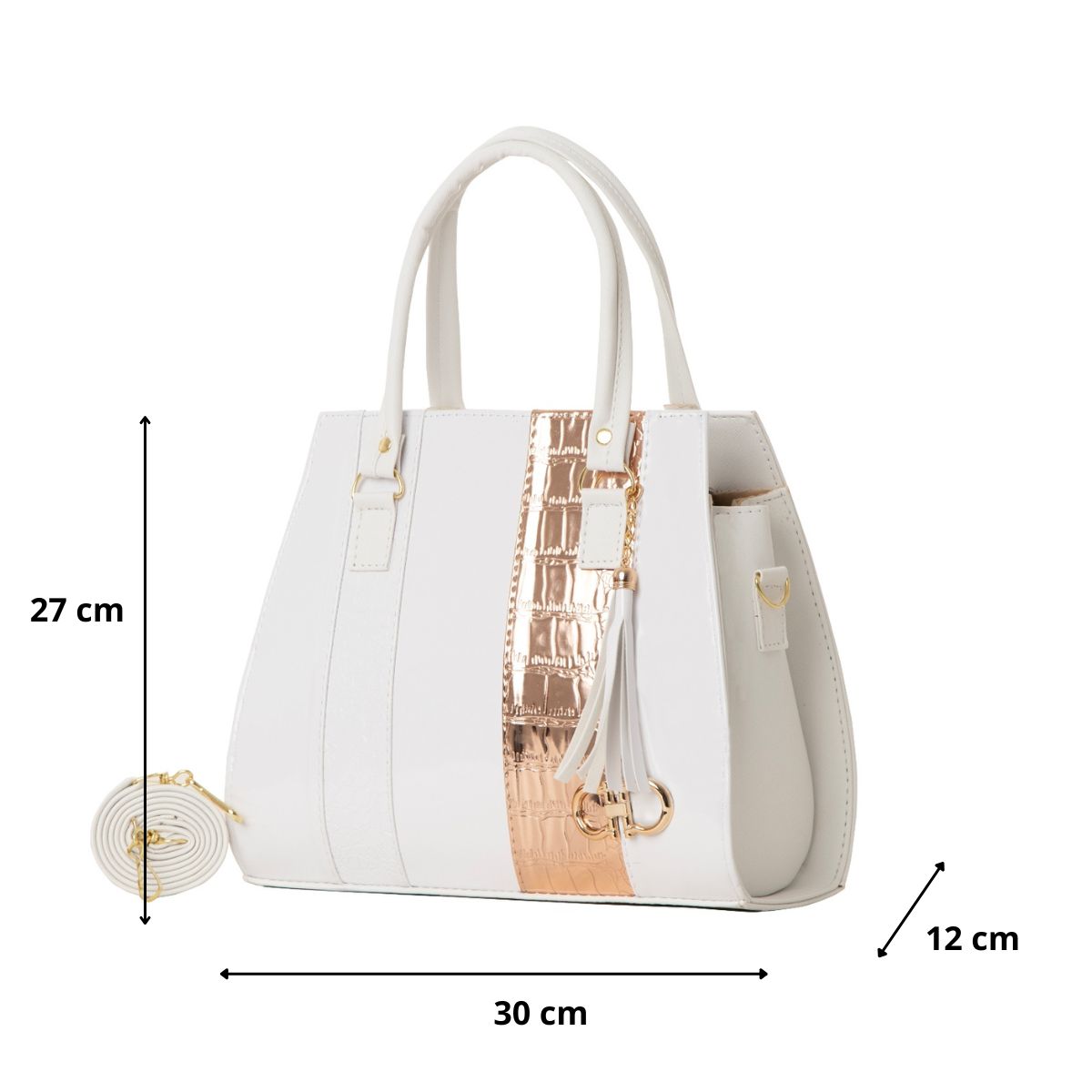 Bolso de mujer FANA Chiara Color Blanco Hermosa M3837!!!