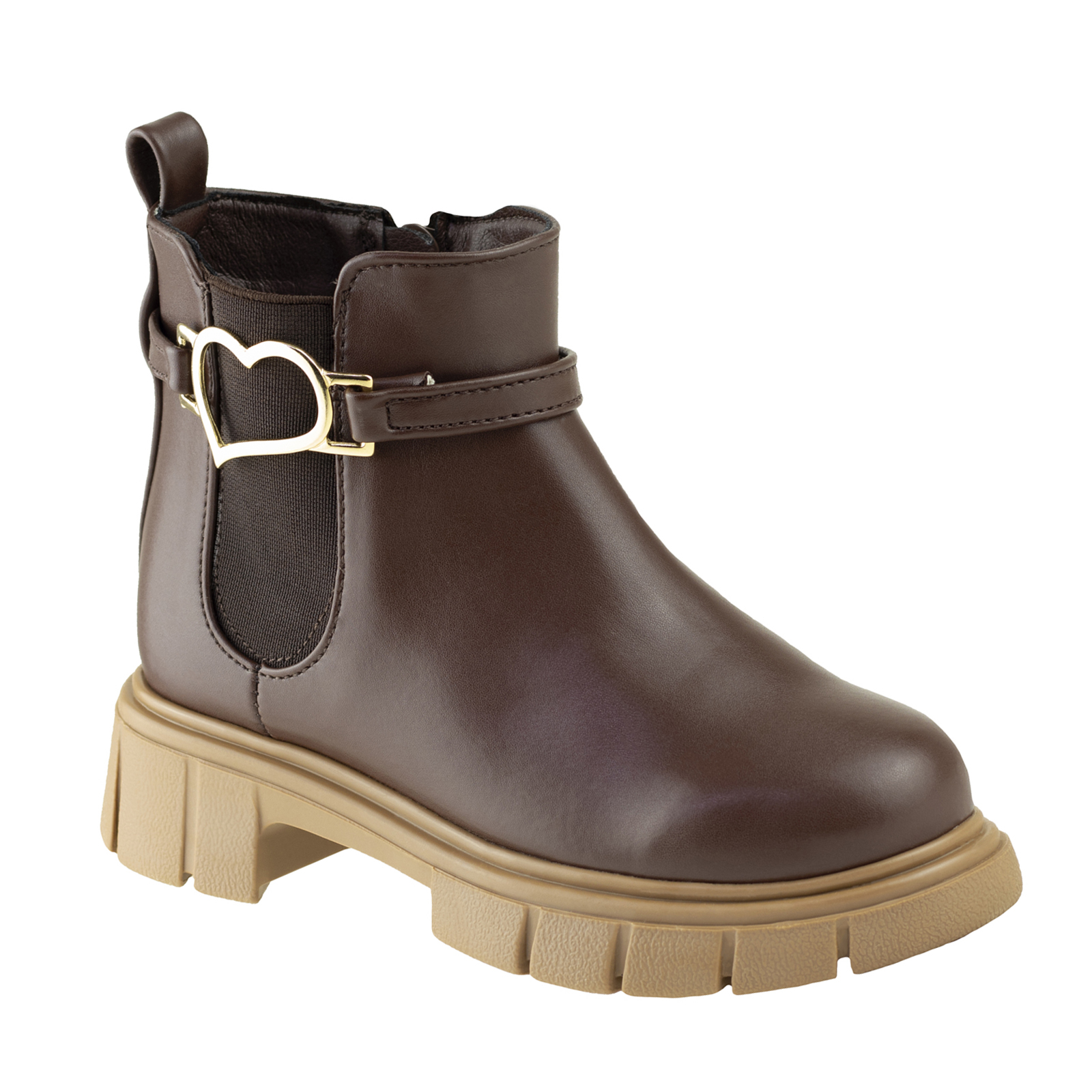Botines Clásicos Para Niña Vestir Karsten 34001-2B Chocolate 22-26