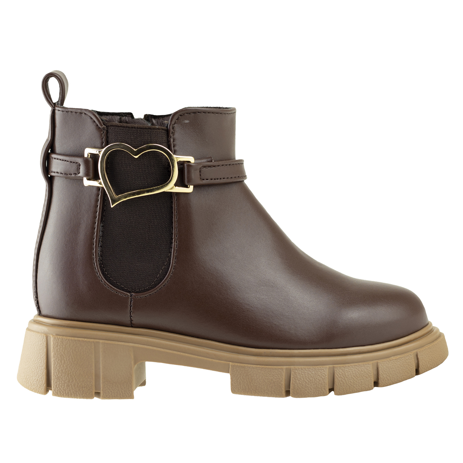 Botines Clásicos Para Niña Vestir Karsten 34001-2B Chocolate 22-26