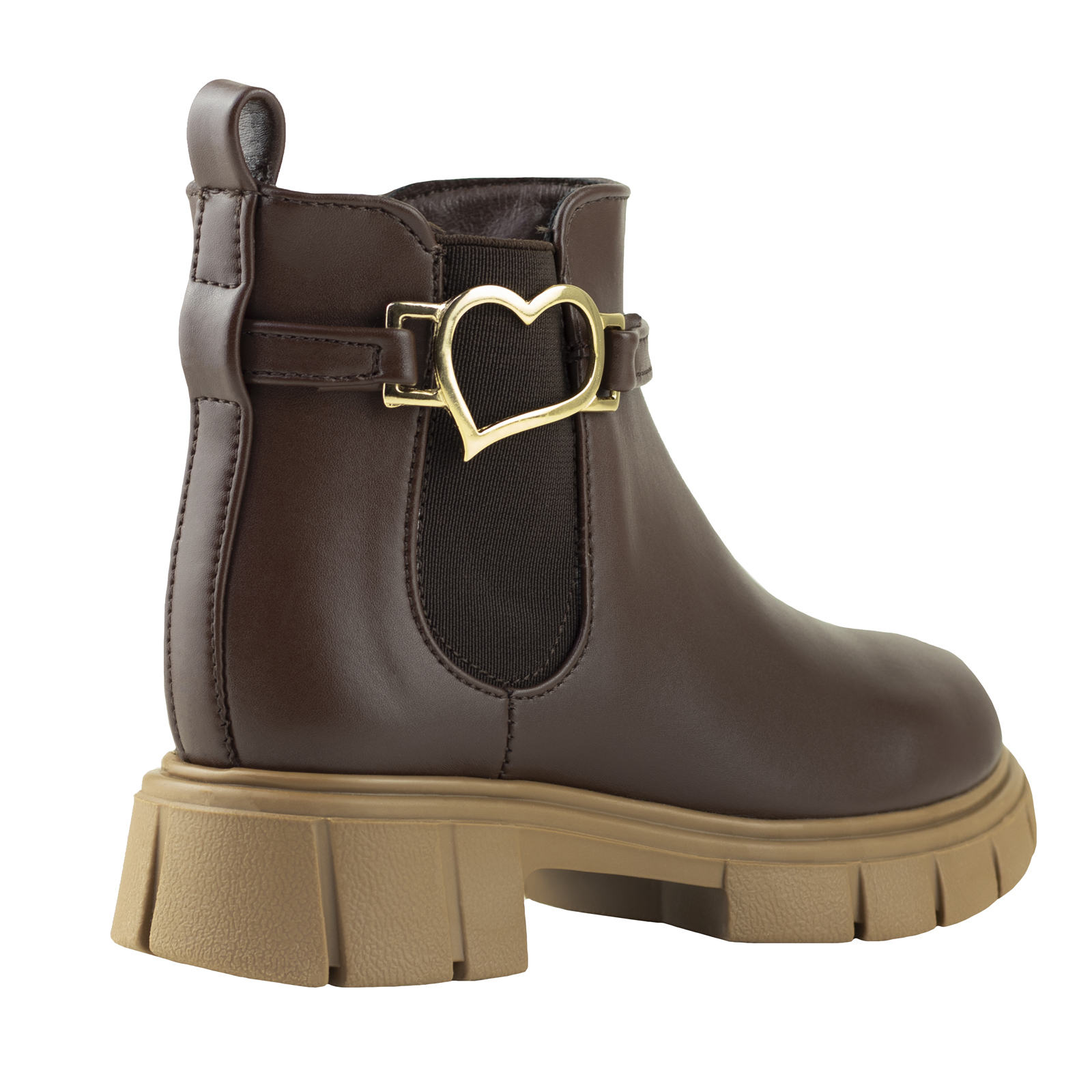 Botines Clásicos Para Niña Vestir Karsten 34001-2B Chocolate 22-26