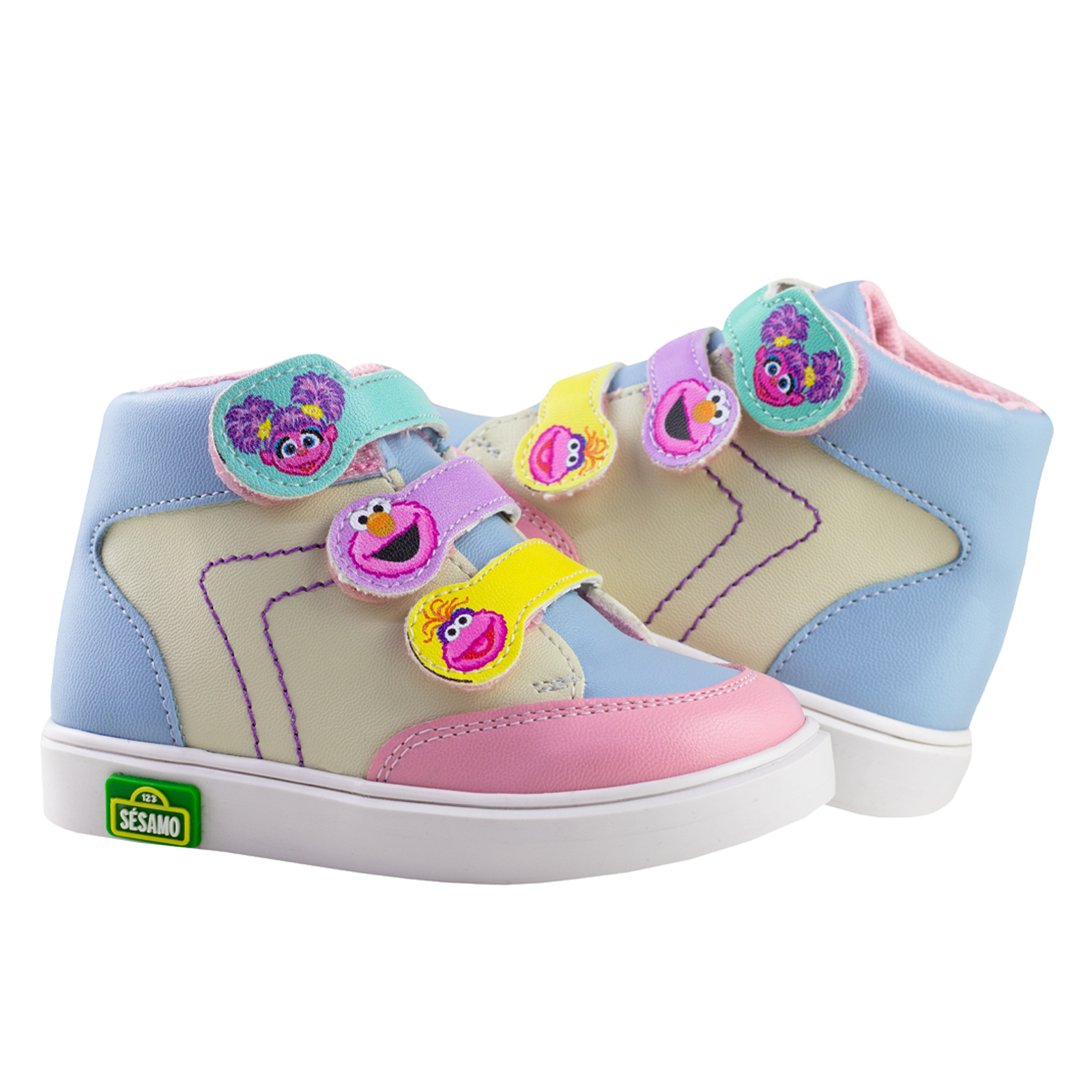 Tenis Para Niñas Estilo Bota Moda Plaza Sésamo Karsten 72031-a Rosa