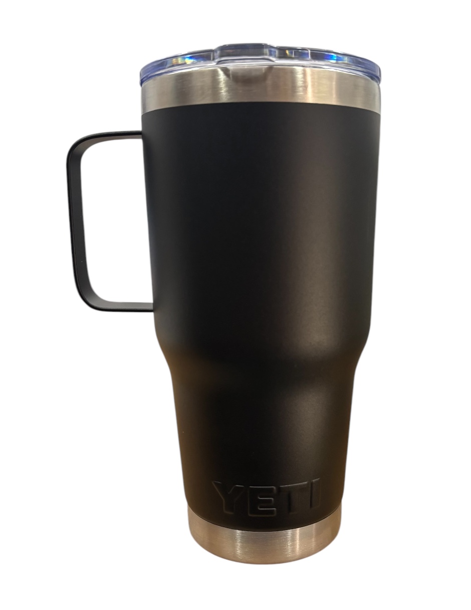 Termo de acero inoxidable Yeti Rambler Coffe color negro de 30 onzas