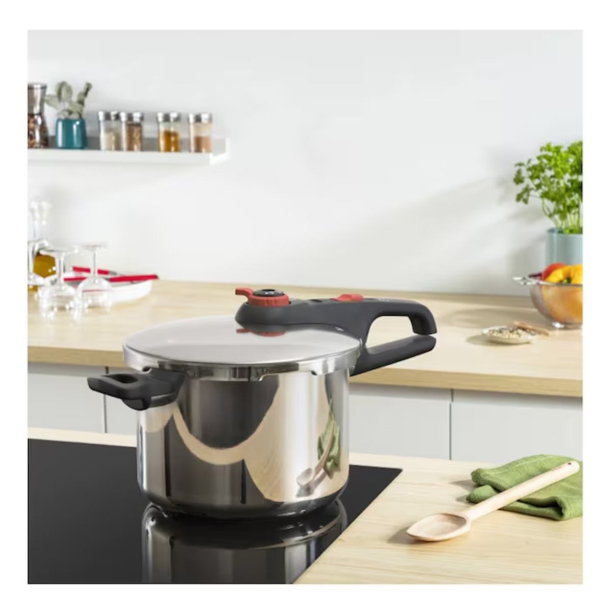 Olla de Presión T-Fal P2584403 8 Litros Acero Inox Plateado ORTY3