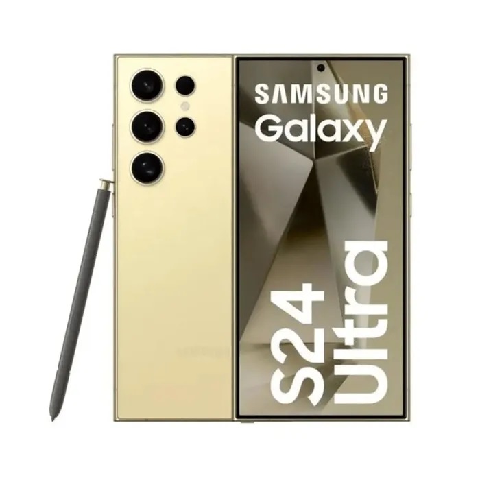 Samsung Galaxy S24 Ultra 5G 256Gb 12Ram Dual Sim, Color Amarillo Titanium Nuevo Desbloqueado
