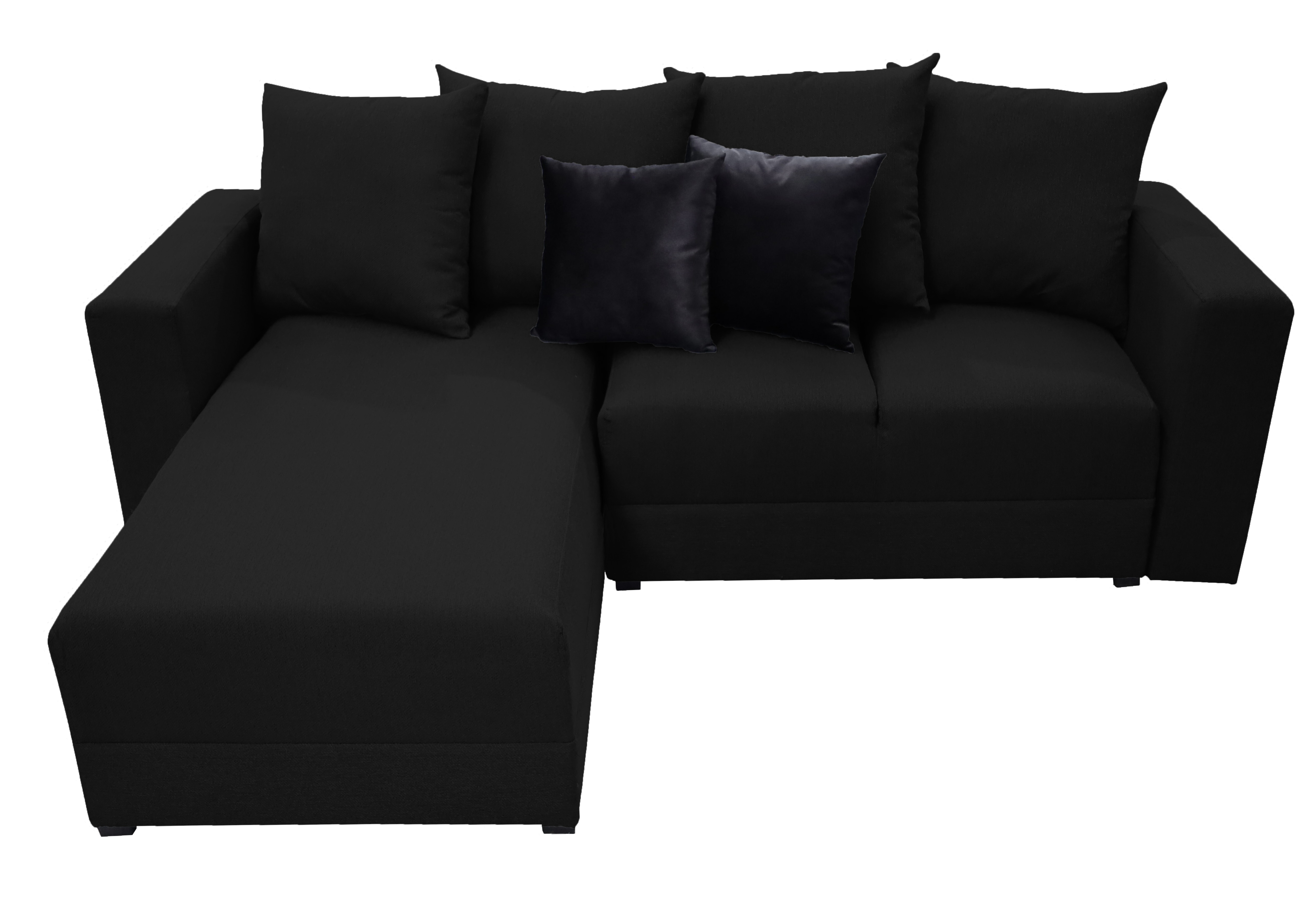 Sala Esquinera Lombar Lino Negro - 220x160 cm, El Bazar Store .