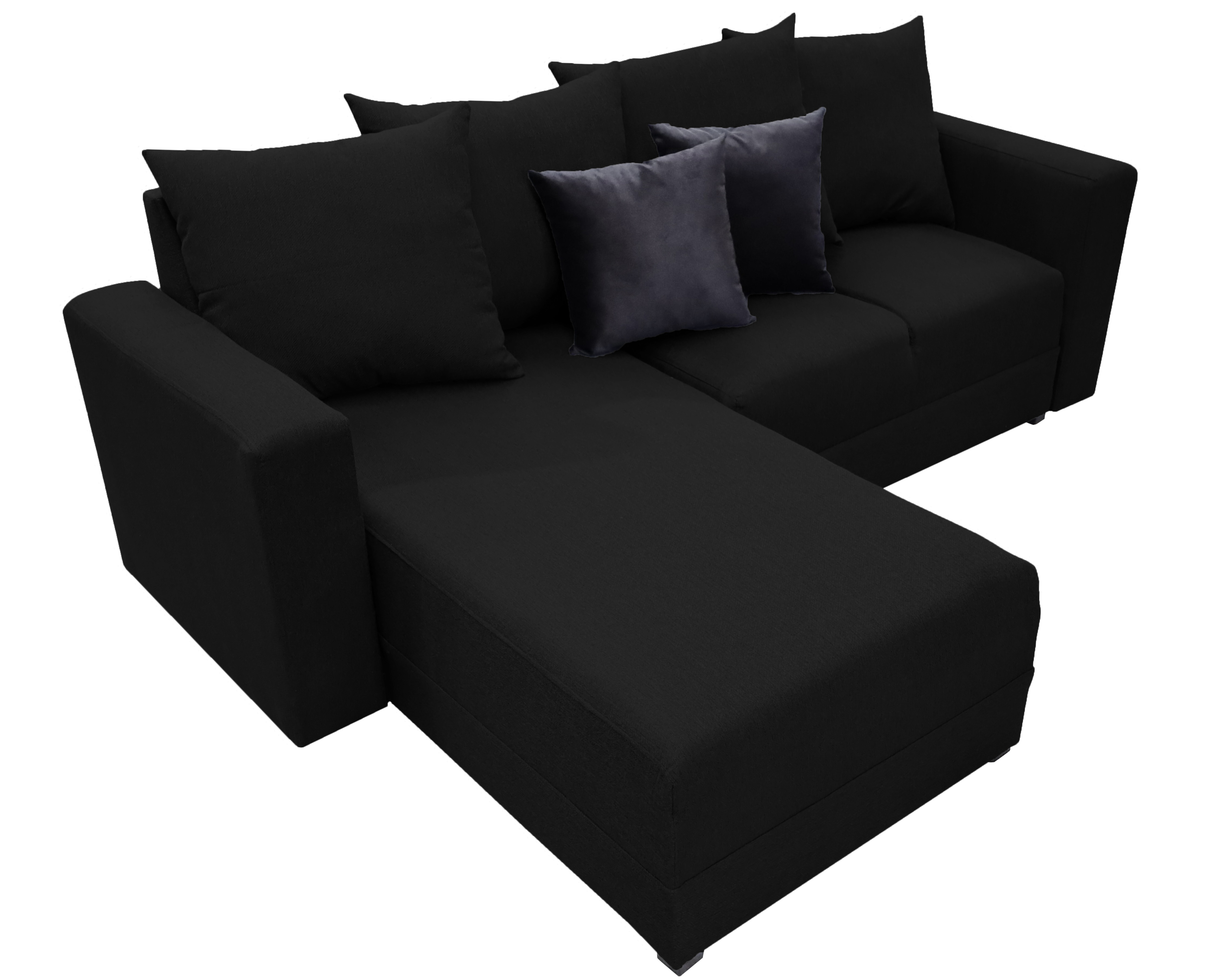 Sala Esquinera Lombar Lino Negro - 220x160 cm, El Bazar Store .