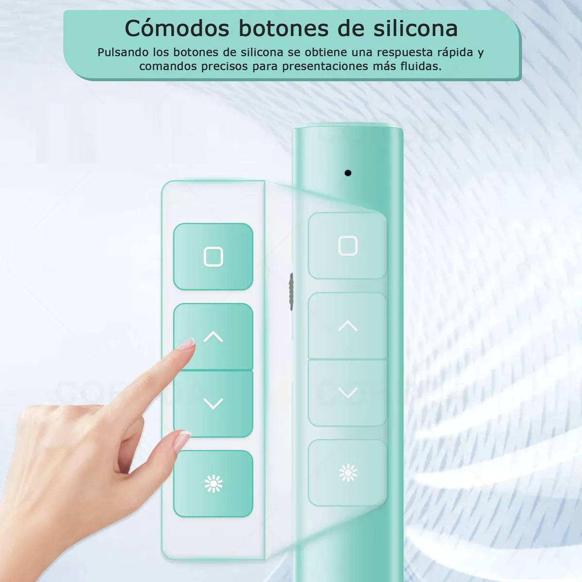 Apuntador Presentador Láser Inalámbric Remoto Usb Recargable Verde