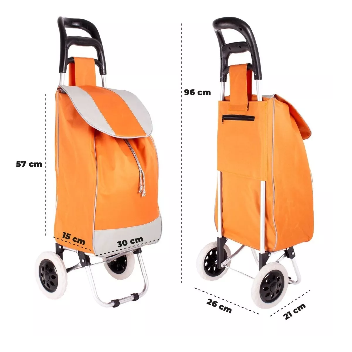 Carrito Para Mandado Sencillo  Naranja