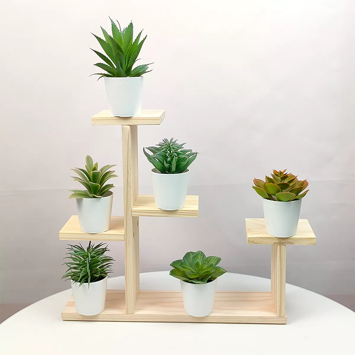 Plantas Suculentas Artificiales Macetas Decorativas 6 Pcs