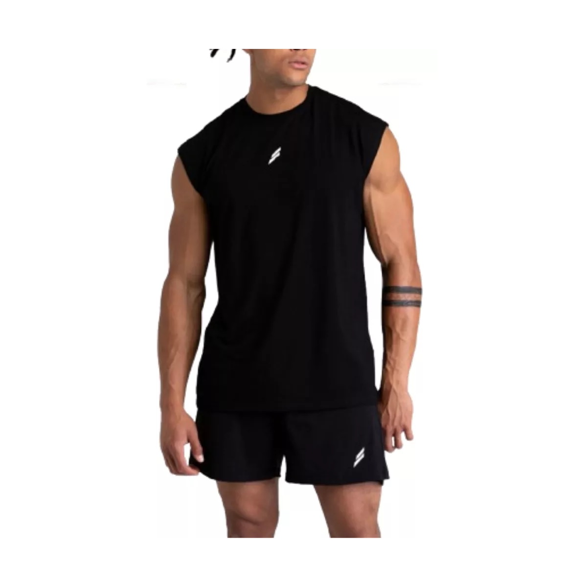 Playeras Gym Sin Mangas Hombre Deportiva Color:Negro  Talla  M