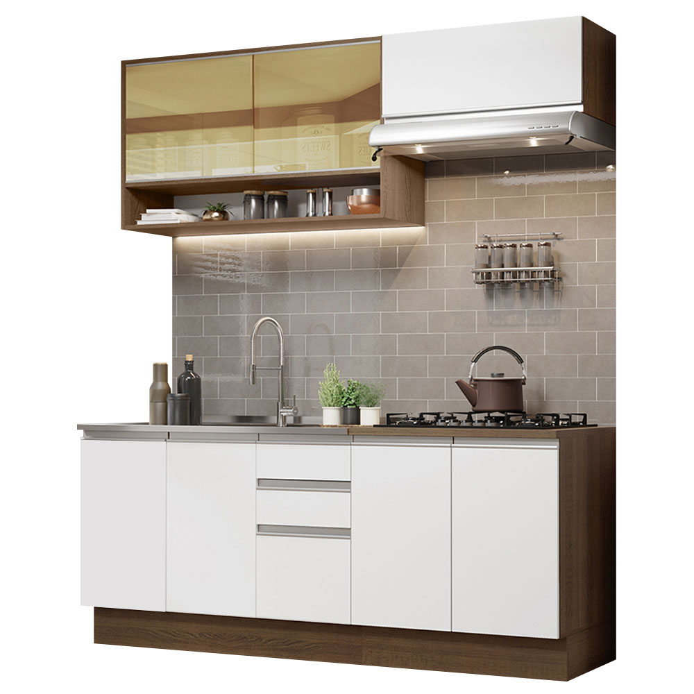 Cocina Integral Completa Madesa Glamy 200cm con Tarja MB 