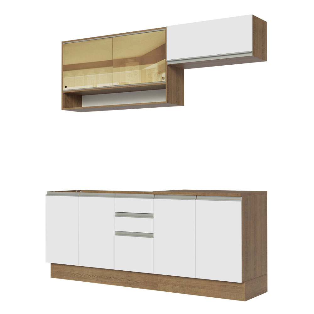 Cocina Integral Completa Madesa Glamy 200cm con Tarja MB 