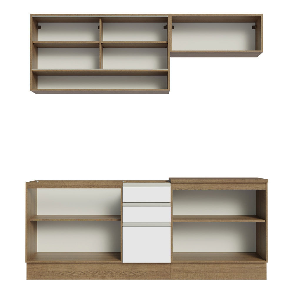 Cocina Integral Completa Madesa Glamy 200cm con Tarja MB 