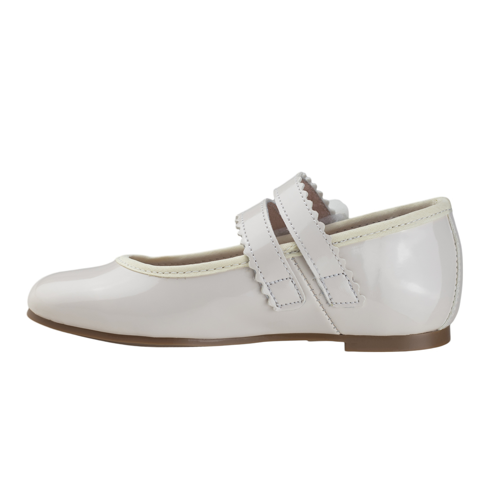 Zapato Flats Niñas Para Fiesta Karsten 35404-2-a Hueso 22-26