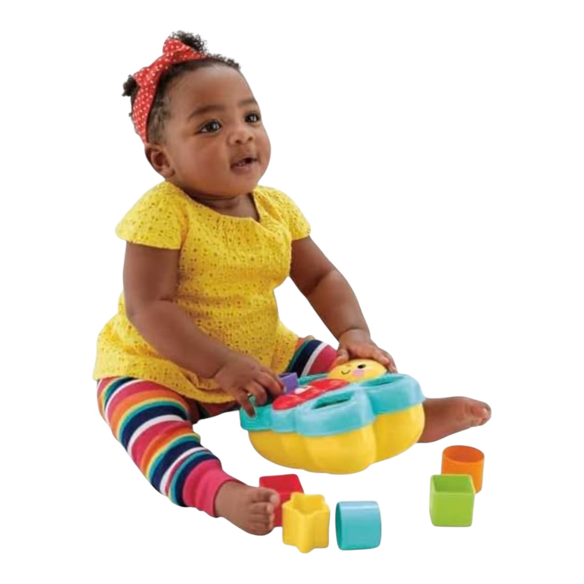 Fisher-Price Juguete para Bebés Mariposa De Bloques Divertidos para bebés de 6 Meses en adelante