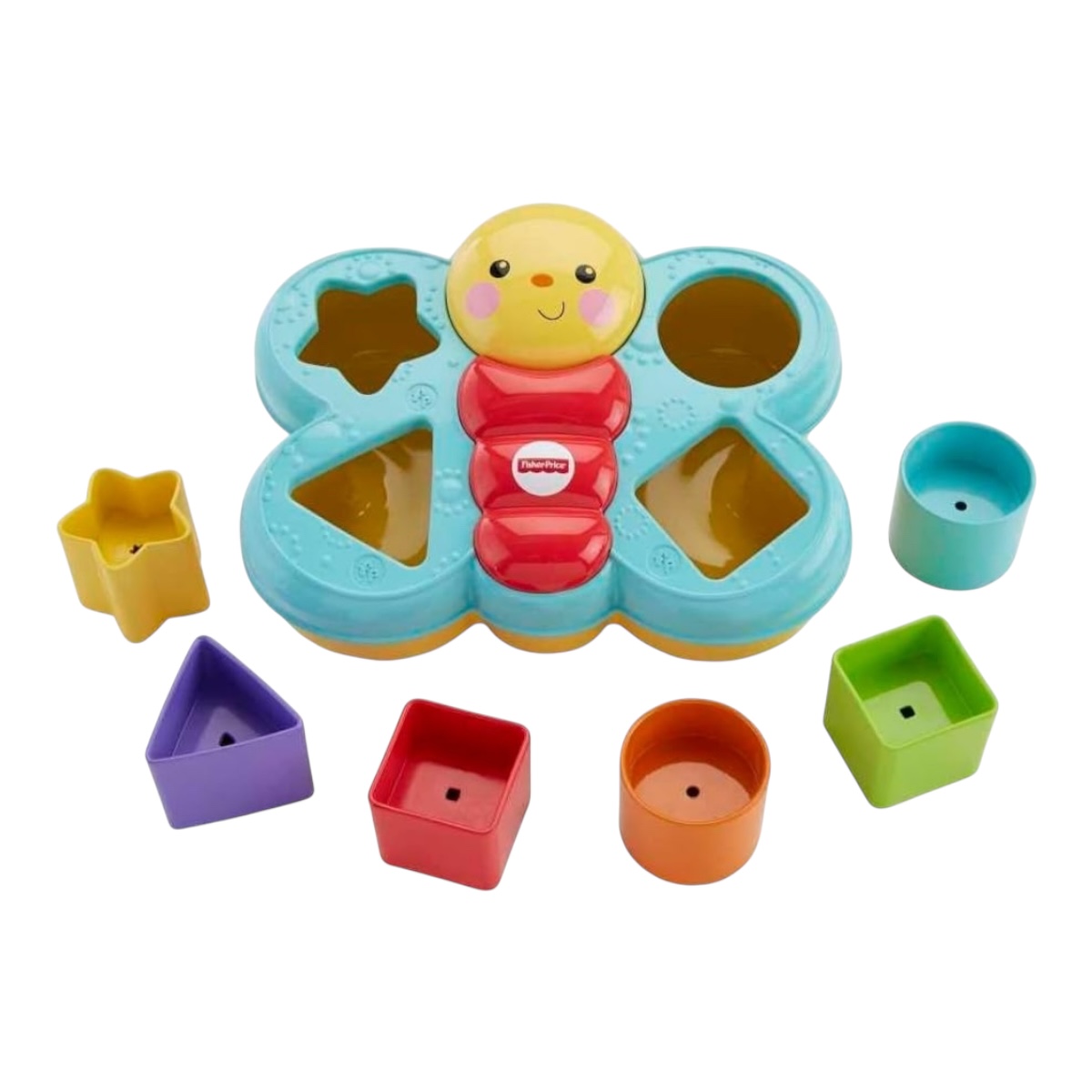 Fisher-Price Juguete para Bebés Mariposa De Bloques Divertidos para bebés de 6 Meses en adelante