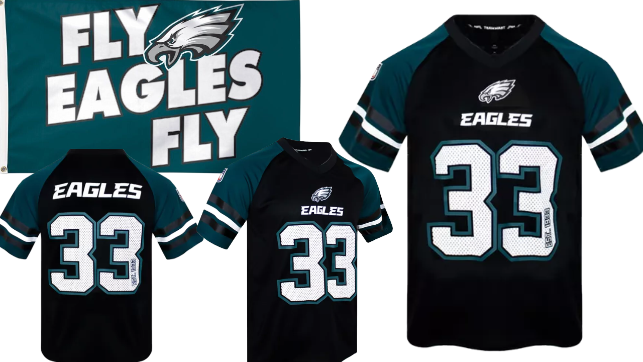 Playera Tipo Jersey NFL Philadelphia Eagles