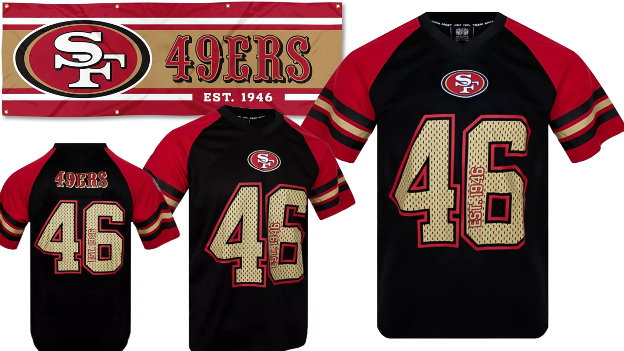 NFL Playera Deportiva Tipo Jersey 49ers San Francisco.