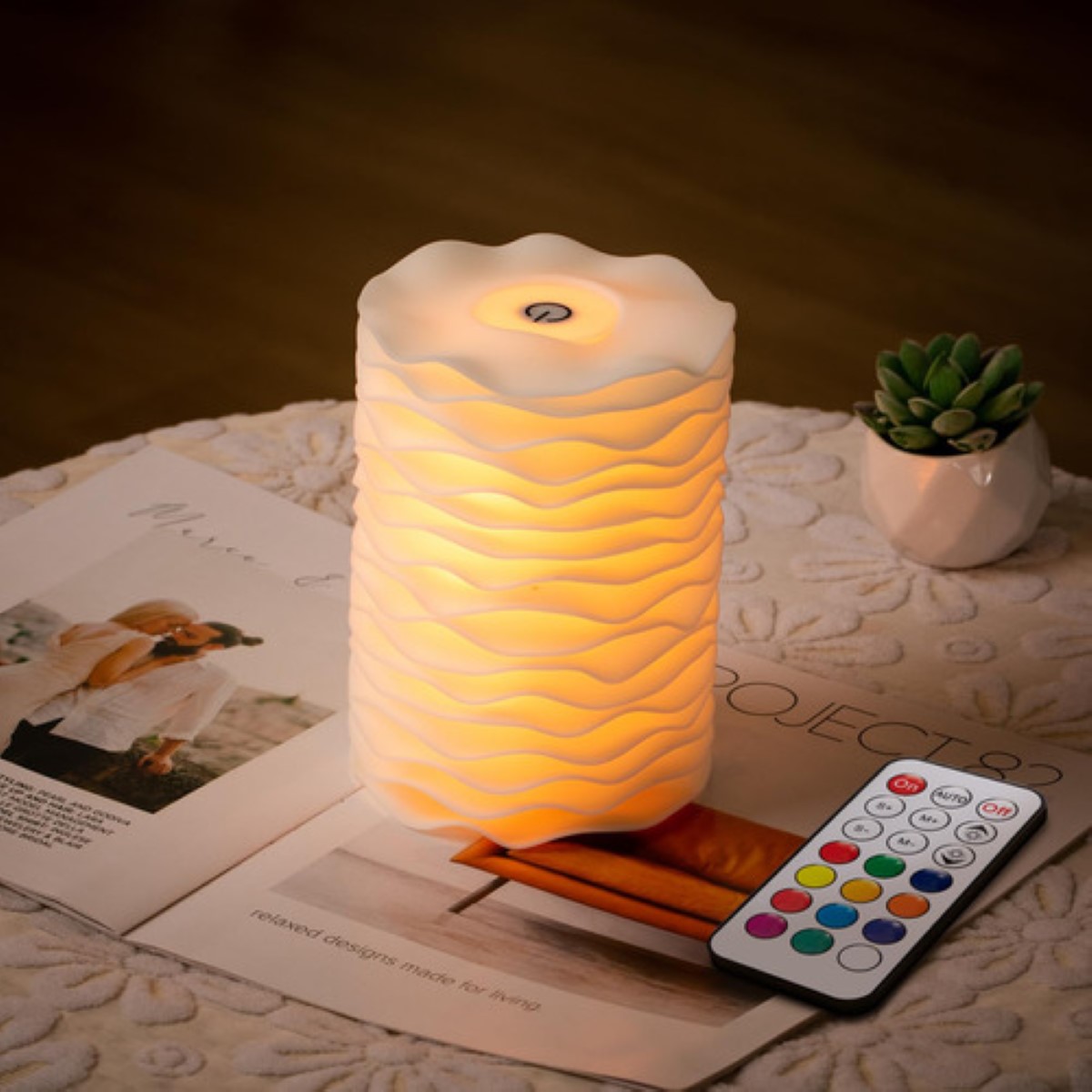 Lámpara De Noche De Control Táctil,decoración Hogar Color BLANCO LED COLORES