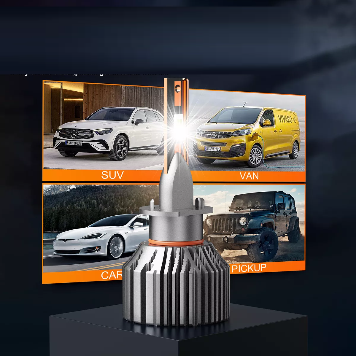 Kit Focos De Luz Led  28000lm Conector: H1 / Blanco Canbus Csp