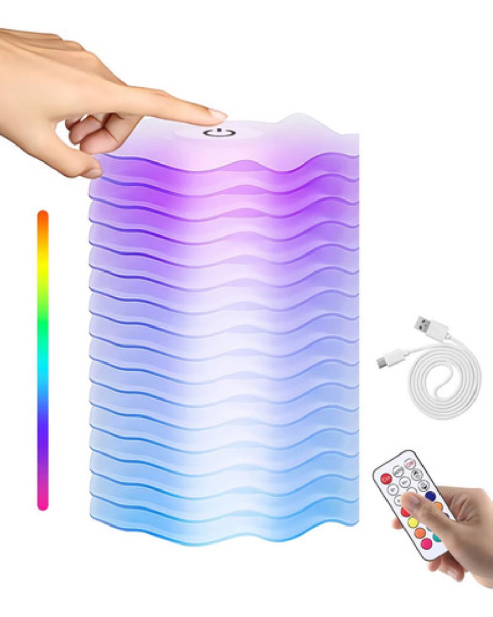 Lámpara De Noche De Control Táctil,decoración Hogar Color BLANCO LED COLORES