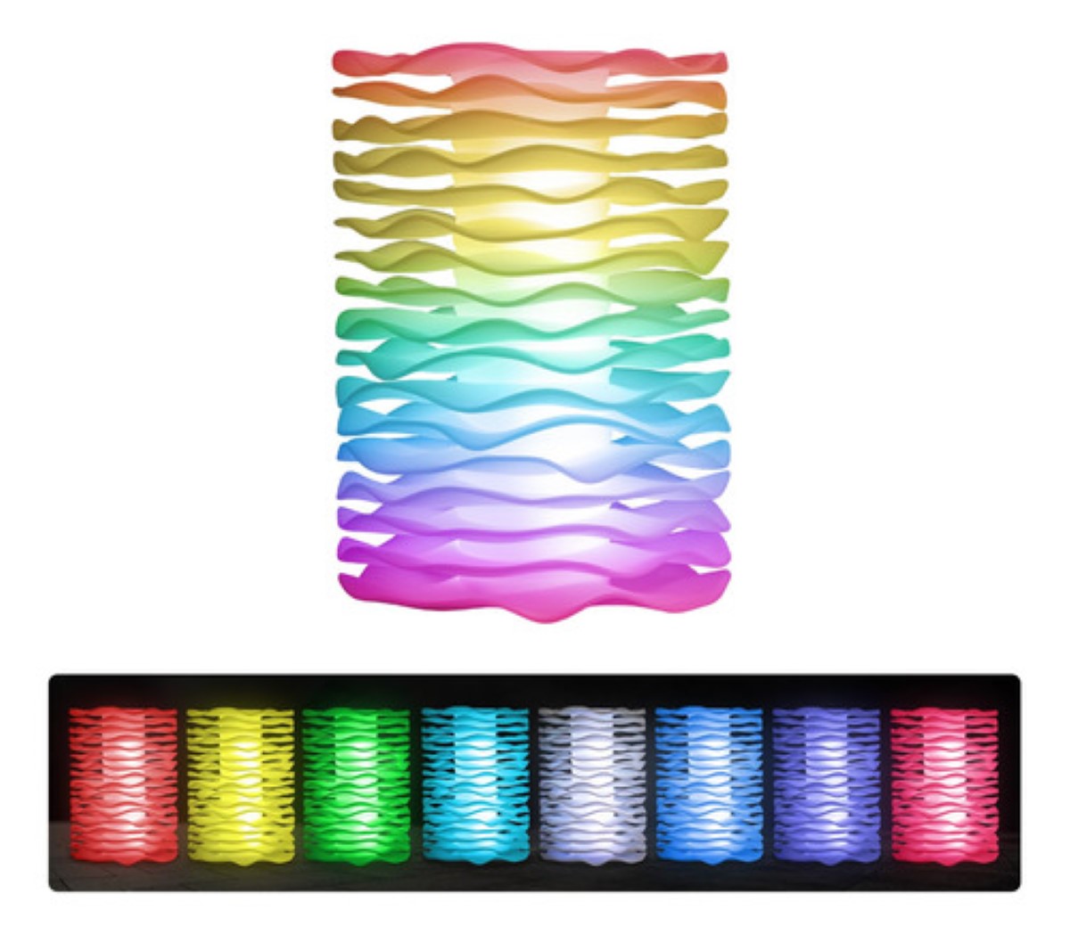 Lámpara De Noche De Control Táctil,decoración Hogar Color BLANCO LED COLORES