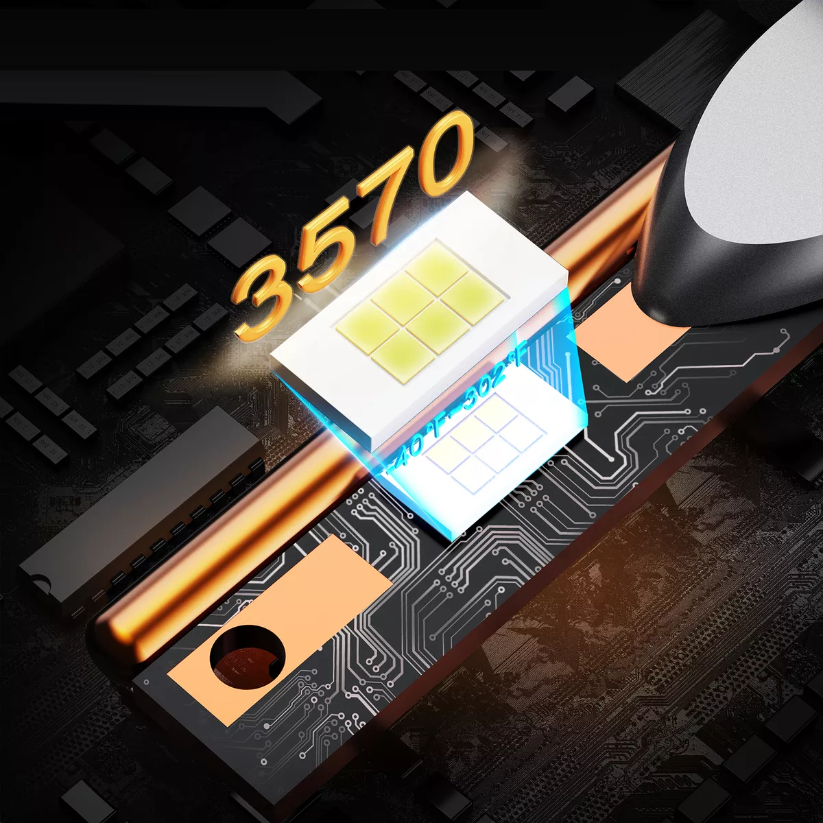 Kit Focos De Luz Led  28000lm Conector: H1 / Blanco Canbus Csp