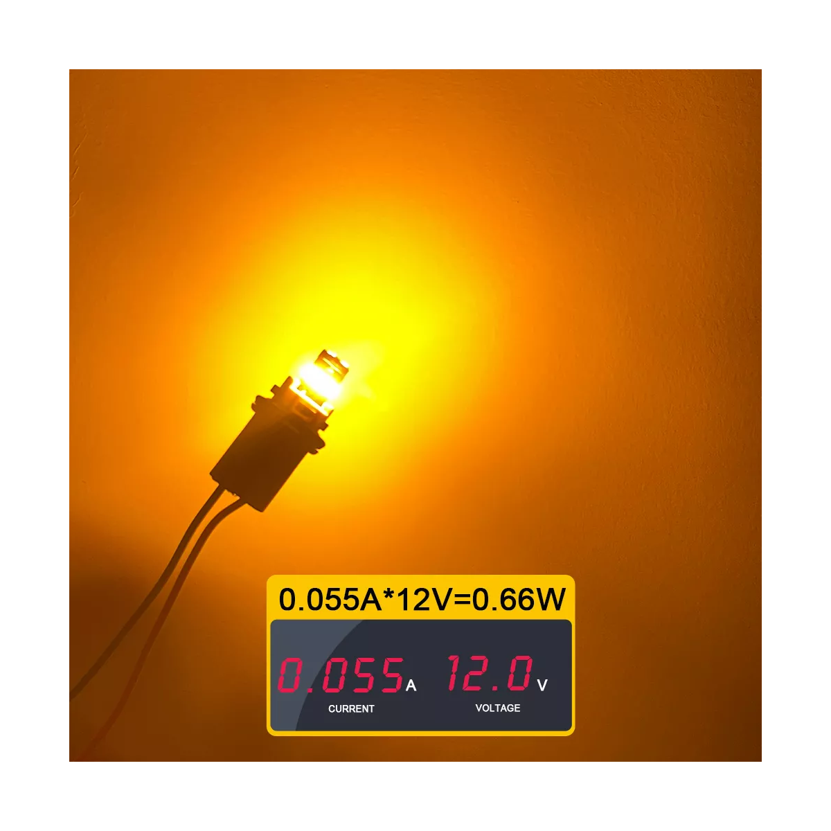 10 Focos Led Pellizco T10 W5w 194 168 2825 192 Amarillo