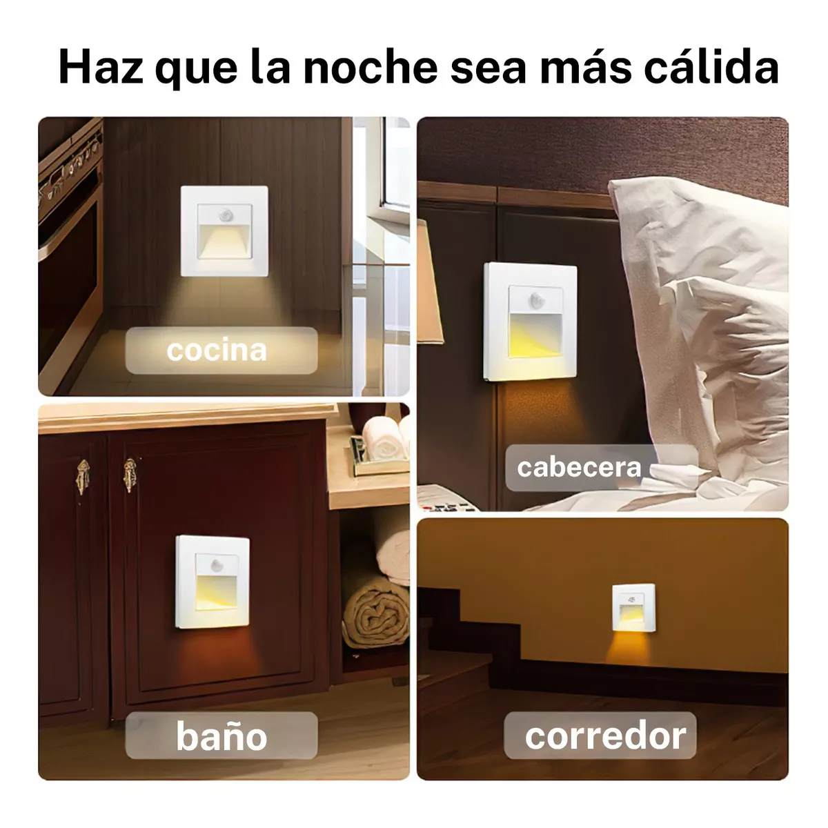 10 Piezas Lámpara Led Empotrable Foco Para Escalera De Par