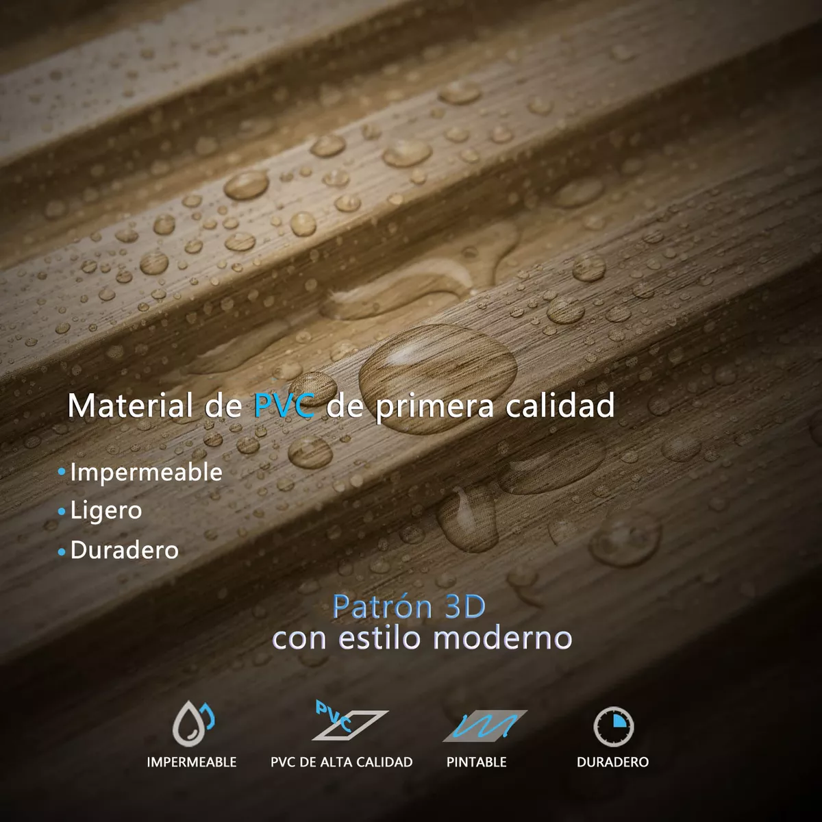 Paneles Decorativos 3d Pvc 50x50 Decoración De La Pared 10pz