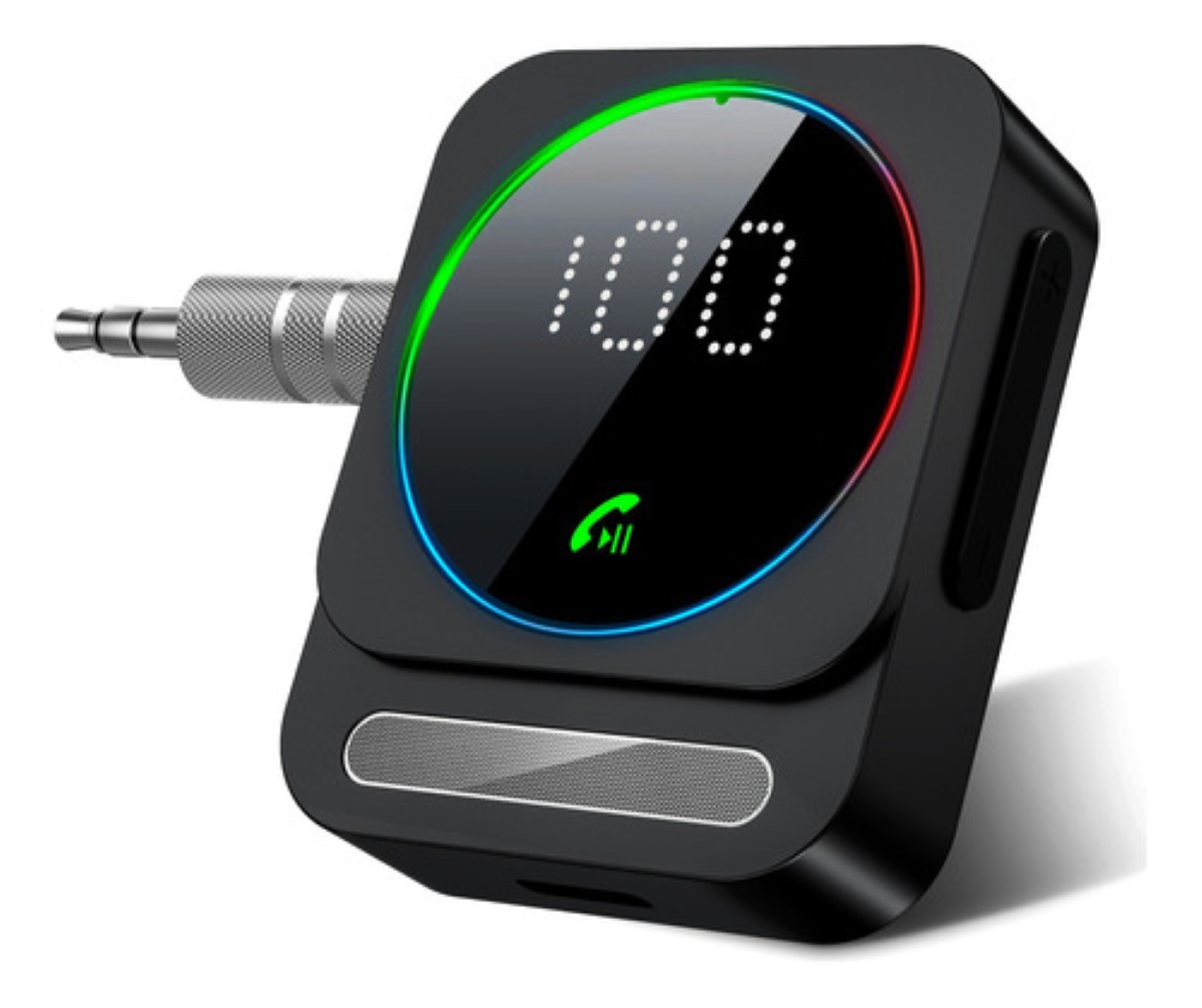 Adaptador Auxiliar Bluetooth, Receptor De Audio Con Jack 3.5 NEGRO