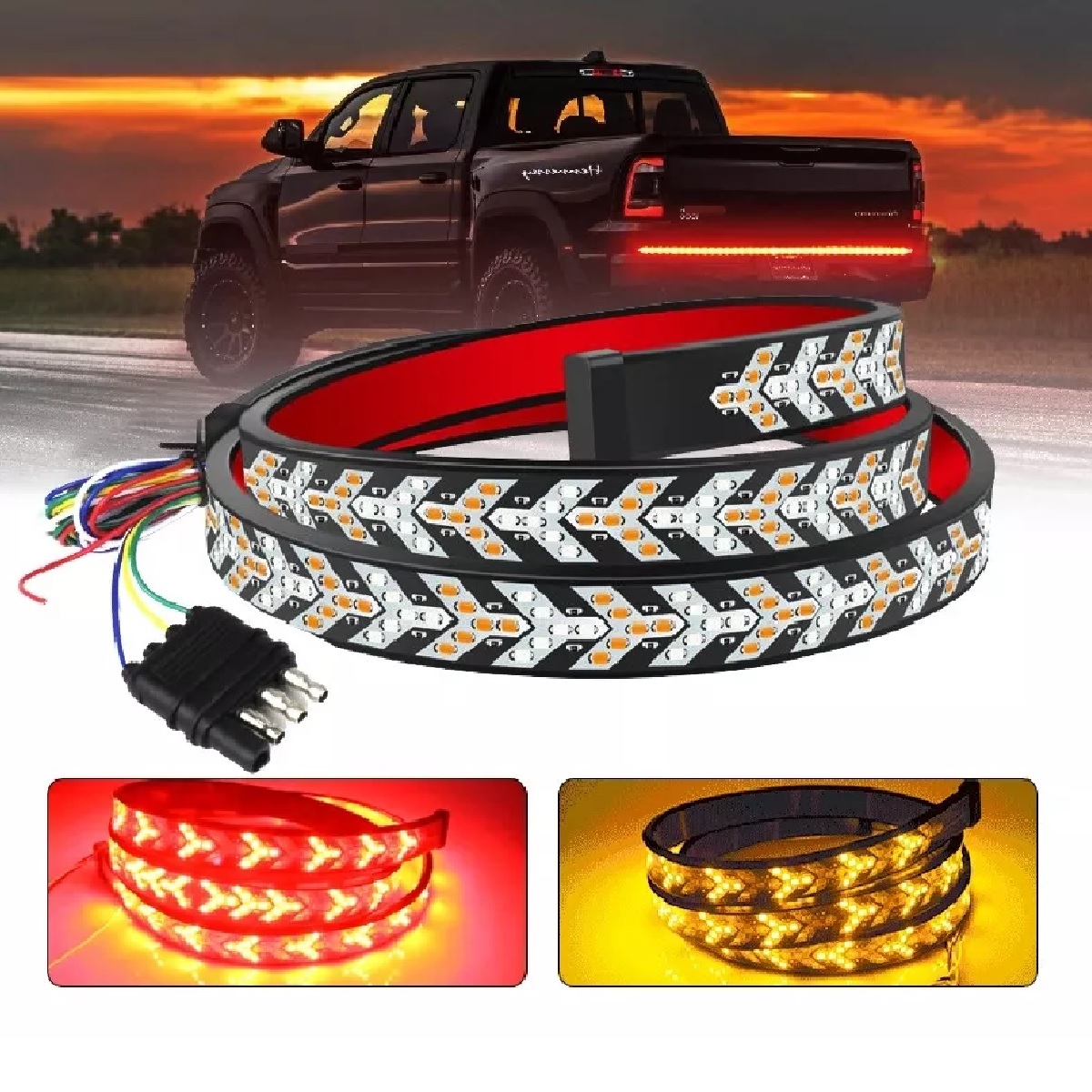 Tira Trasera 1.5m Luces Direccionales Secuencial Drl Auto Camion