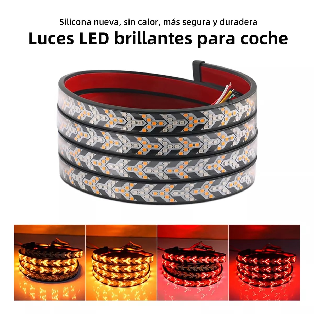 Tira Trasera 1.5m Luces Direccionales Secuencial Drl Auto Camion