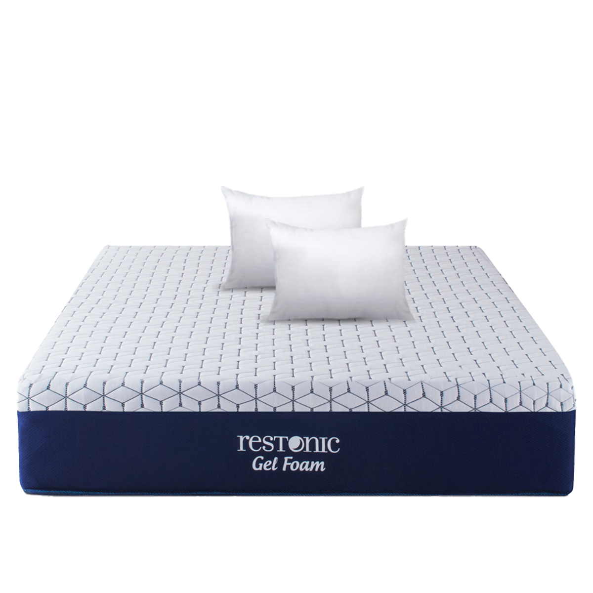 Colchón Restonic Gel Foam Matrimonial + 2 Almohada 