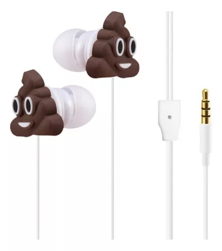 Audífonos Alámbricos Emoji Manos Libres Entrada 3.5mm Compatibles Universales
