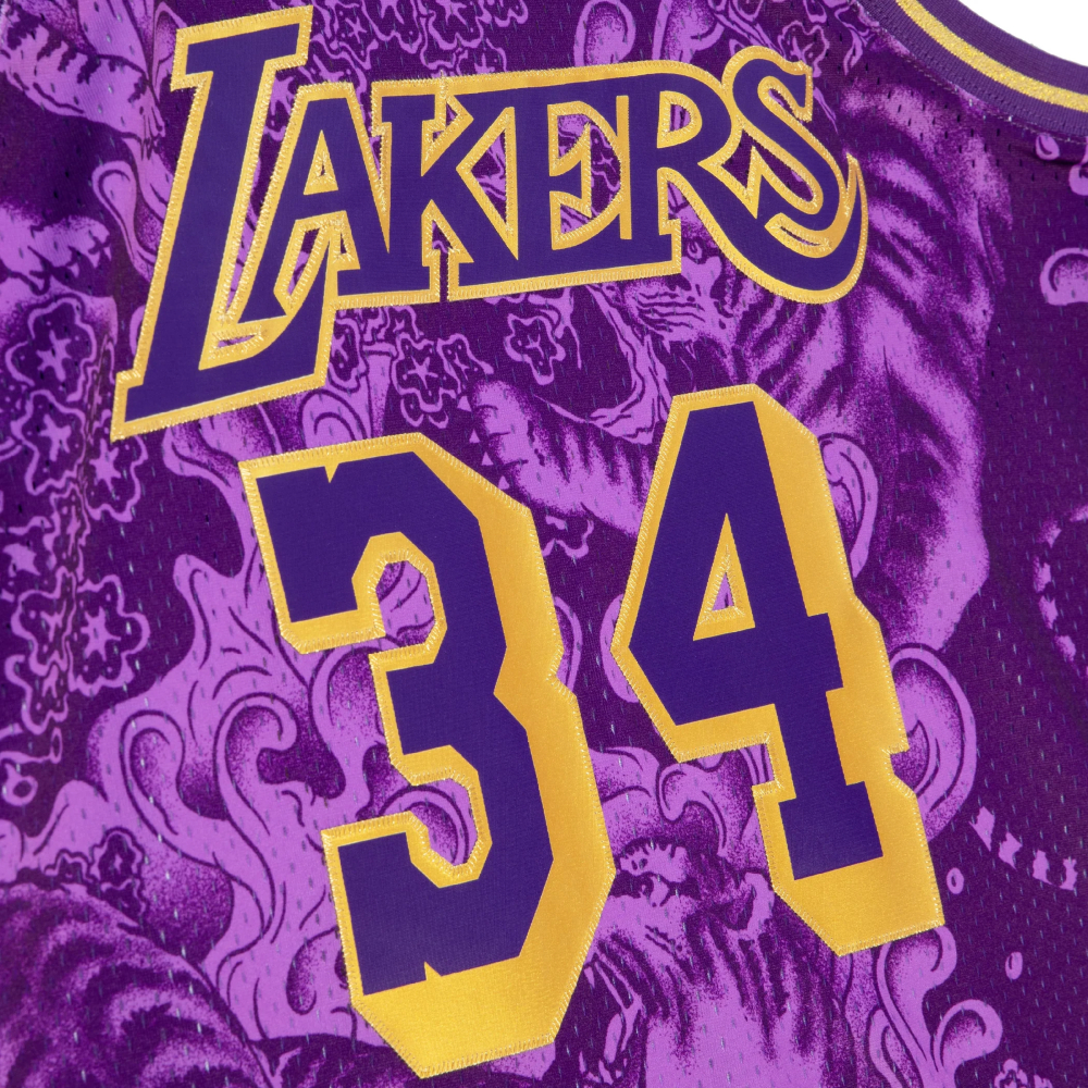 Jersey Mitchell & Ness Angeles Lakers CNY 4.0 Swingman  #MEDIANA TFSM1248