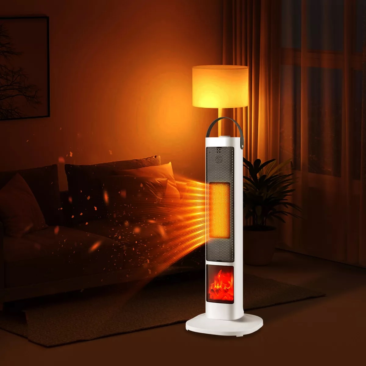 Calefactor Para Hogar Calentador De Aire Eléctrico Ptc 2000w