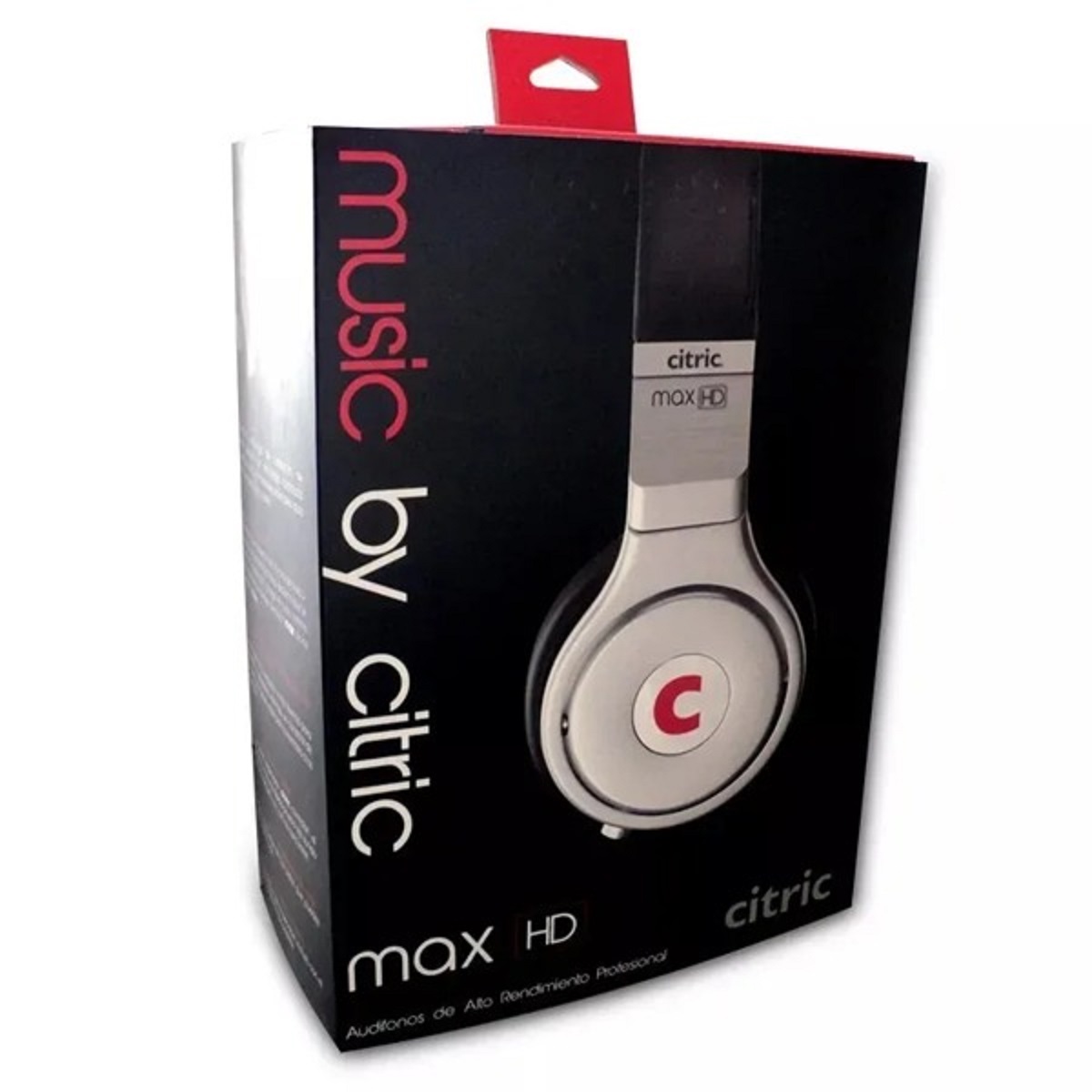 Audífonos Diadema Citric MAX HD Diseño Cómodo Alta Calidad de Sonido Música color Blanco