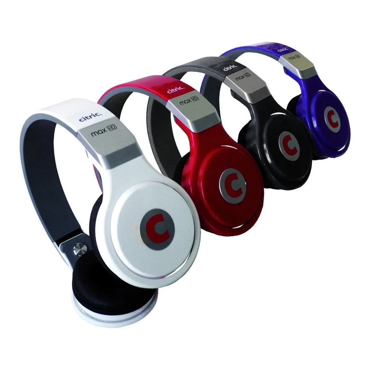 Audífonos Diadema Citric MAX HD Diseño Cómodo Alta Calidad de Sonido Música color Blanco
