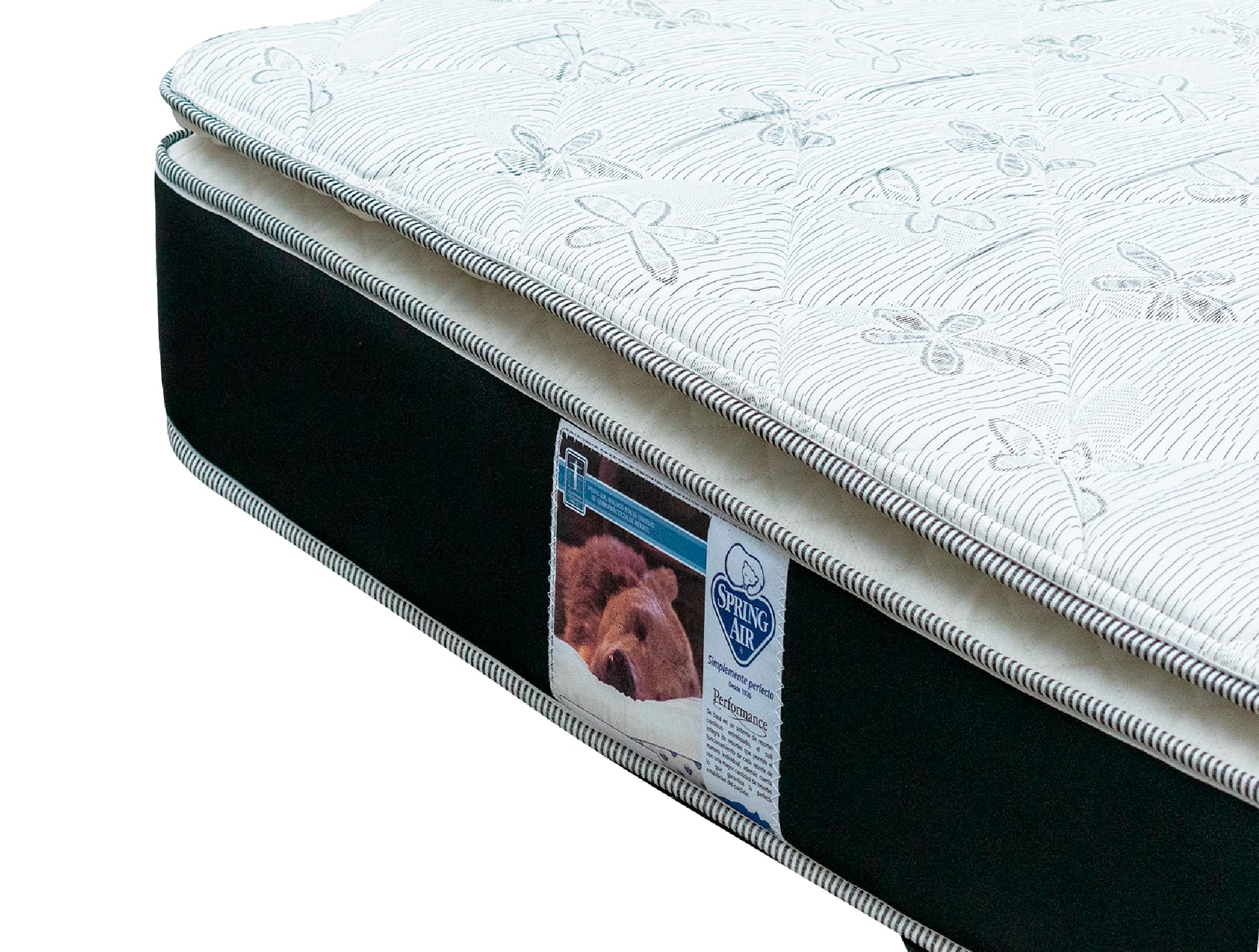Spring Air Colchon Queen Size Kunis Cama Con Máximo Soporte y Ortopédico de Confort Medio