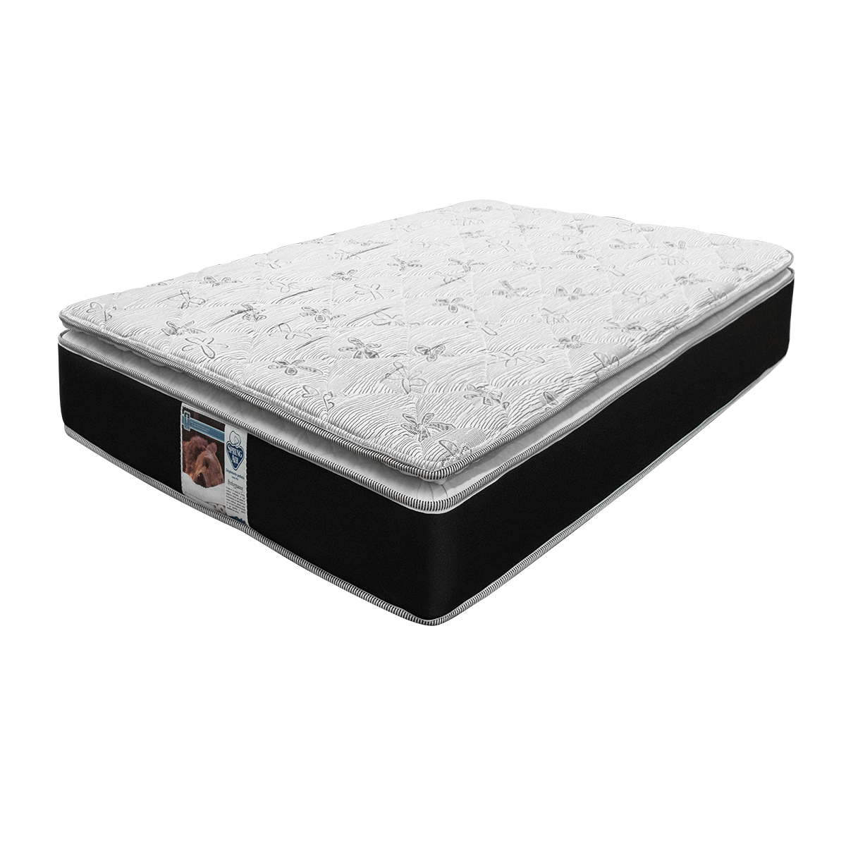 Spring Air Colchon Queen Size Kunis Cama Con Máximo Soporte y Ortopédico de Confort Medio