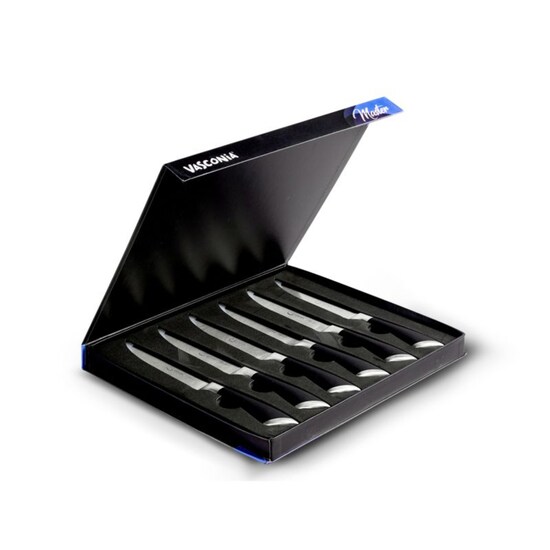 Juego de Cuchillos Vasconia 4023879, 6 Piezas Master de Acero Inoxidable C/Mango Soft Touch ENDY1