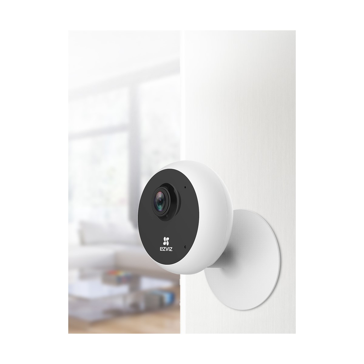 Ezviz Cámara Seguridad IP Smart WiFi Domo IR Interiores C1C Inalámbrico 1920x1080 Pixeles Día Noche