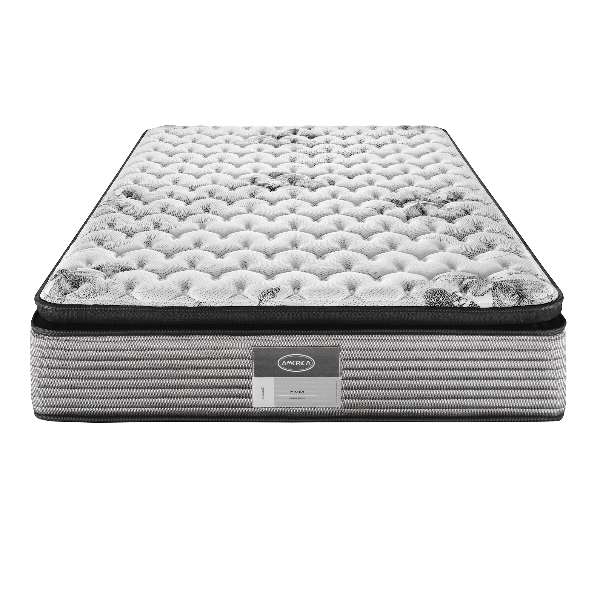 Colchones América Colchon Queen Size Misuri Con Tecnología Perferct Side y Descanso Ortopédico de Confort Medio