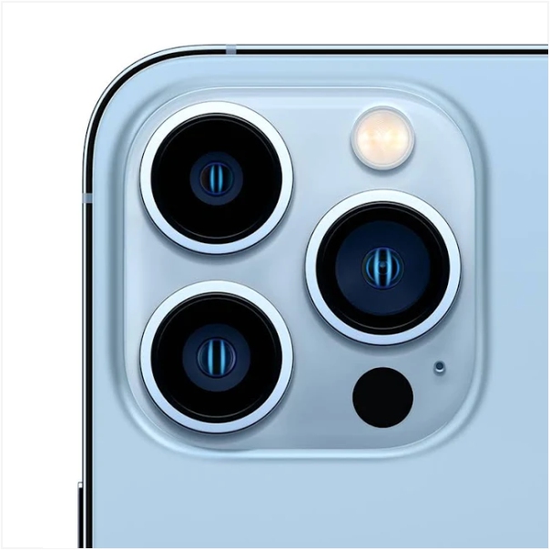 Apple iPhone 13 Pro Max Azul 256 GB Reacondicionado + Audífonos Airpods 4 de regalo con calidad premium.