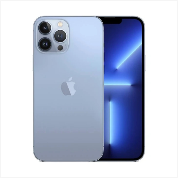 Apple iPhone 13 Pro Max Azul 256 GB Reacondicionado + Audífonos Airpods 4 de regalo con calidad premium.