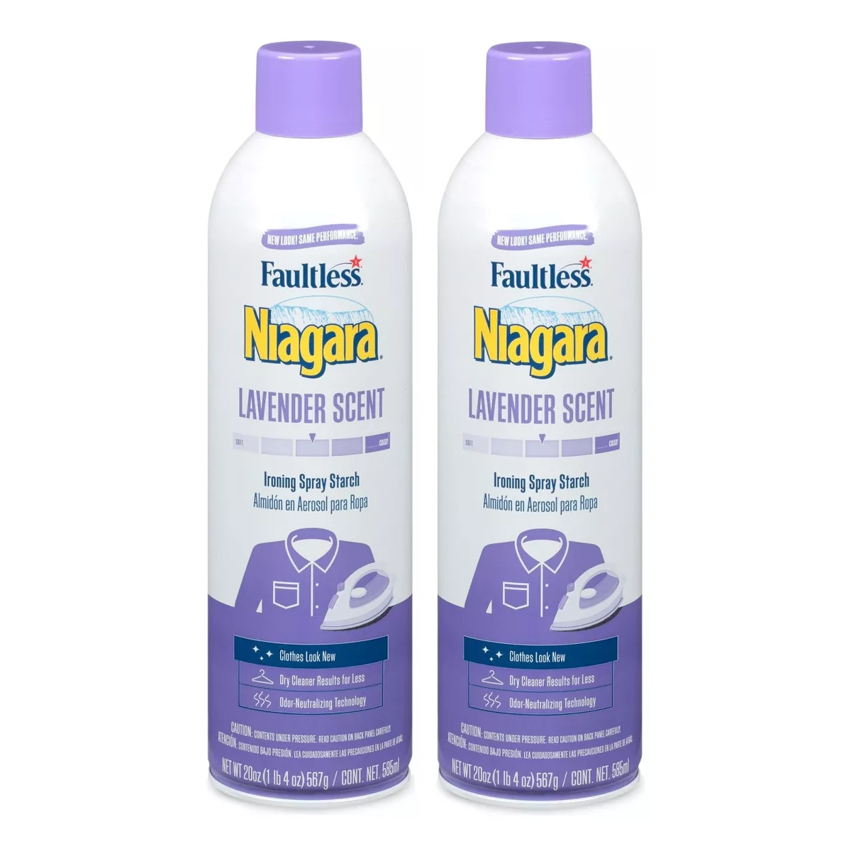 Almidón En Aerosol Niagara Lavanda 20oz 2pz